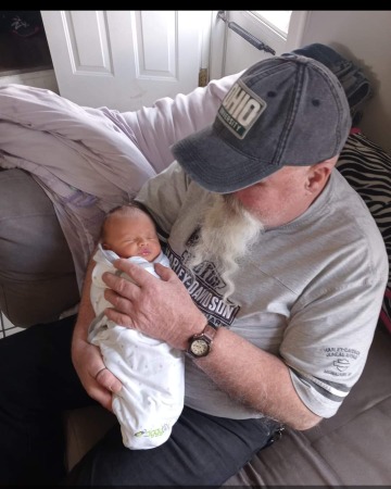 Proud grandpa