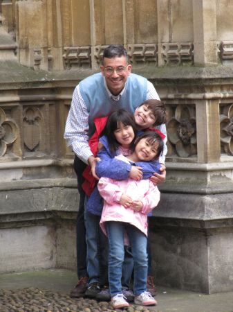 Children and I at Divinity School, Oxford
