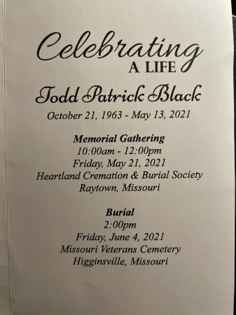 Todd’s Celebration of Life