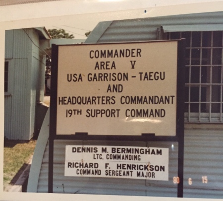 Officers sign in summer 1980