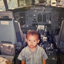 My sons first time flying