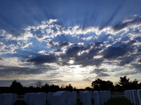 Sunrise over Fort Logan