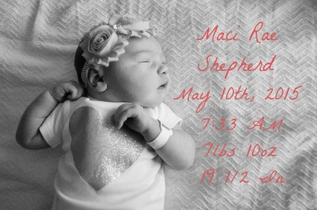 photo Maci Rae our newest addition