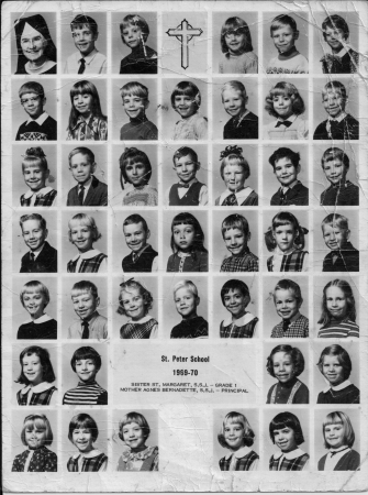 Diane Zook's album, St. Peter School, 1969-70, grade 1