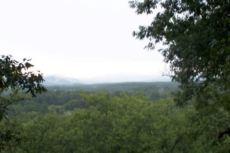 Haze on the Ouachita Mountains