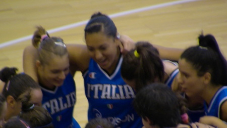 Jaz playing for Italy's Under 15 National Basketball Team