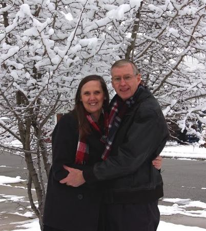 First winter snow 2014 at our Provo, Utah home