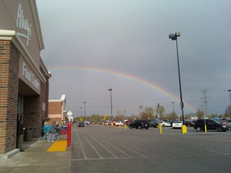 Outside Walmart where I work