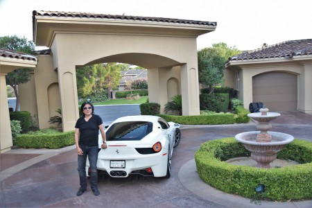 2013 Ferrari at my home in Vegas.