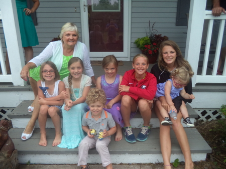 Six grand daughters and one grandson.....