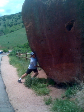 Moving one boulder at a time thru life.