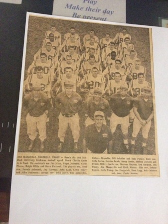 '63 Marshall University Freshman Football Team