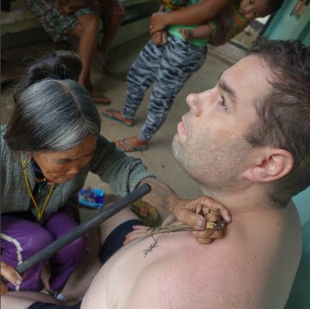 Traditional Tribal Tattoo by Whang-Od Oggay