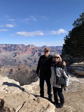 Grand Canyon with Bill. Married 46 years 