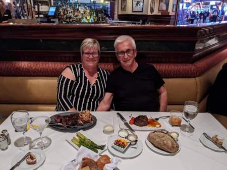 My wife of 42 years. Enjoying Vegas