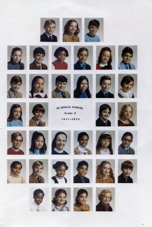 St. Cecilia 4th Grade Class - 1971