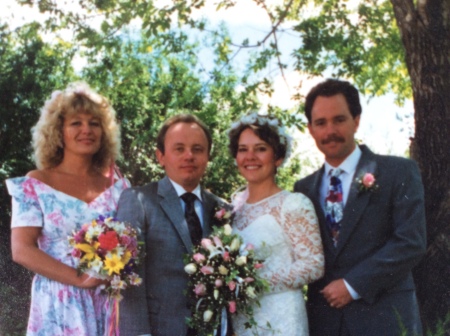 My wedding day, 1990 