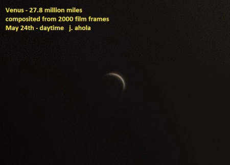 Daytime photo of Venus