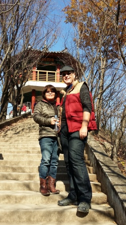 Ruth and I visiting a Temple in Gyeong-gi-do Providence in South Korea.