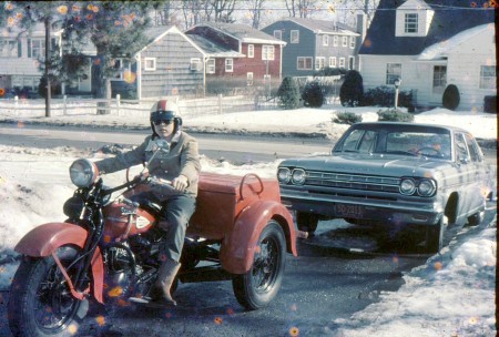 1966 Rambler and 1939 Harley Servicar