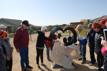 Sharon Primeau's album, Dog Park Sculpture and dedication.