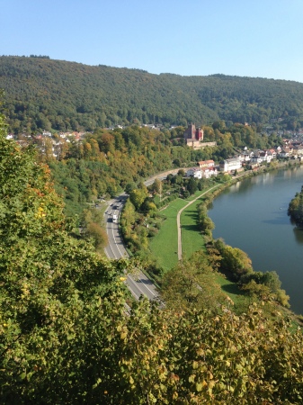 Neckar River in Neckarsteinach, GE