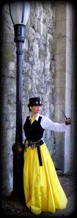 Steampunk Hufflepuff at Fort Tryon Park