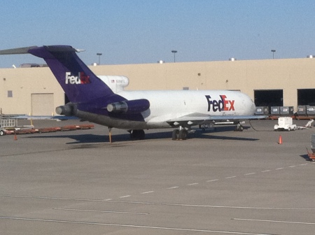 FEDEX Boeing 727 at El Paso cargo ramp