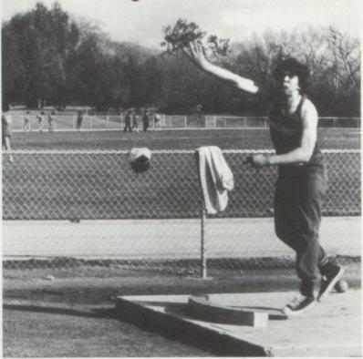 Shot putter 2 School records, 4th MHAL '78