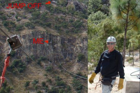 Ziplining Copper Canyon, Mexico November 2015