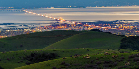 SFO Bay Viewed from our town