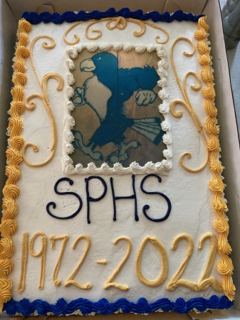 Laramie (Rude) Daniel’s SPHS 50th reunion cake