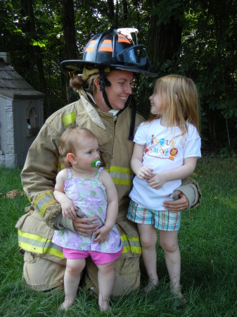 My firefighter daughter with her daughters