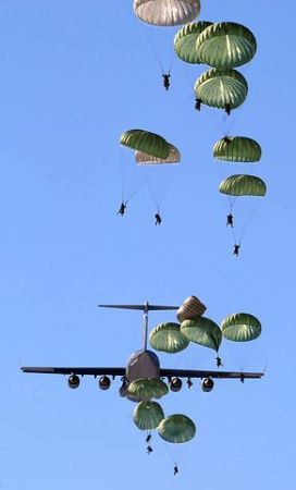 Lloyd Jumping Out Of C141 (Jet Prop)