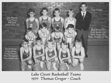 Lake Cicott Lakers Basketball Teams 1970