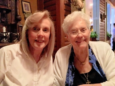 Mom and I on my 72nd birthday 2018 at Aldo's