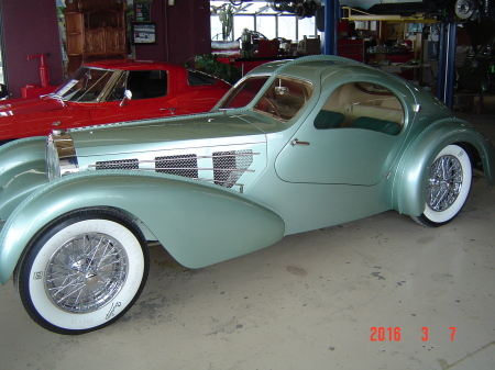 1935 Bugatti Aerolithe Recreation