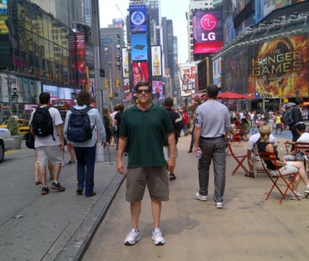 Me in Times Square, NYC - Aug. 2012