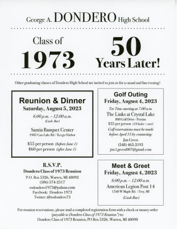 Becky Hetchler's album, Dondero High School 50 Year Reunion