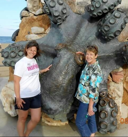 Daughter and self  at Virginia Beach