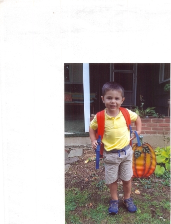 Grandson Dominic's 1st Day at Pre-K