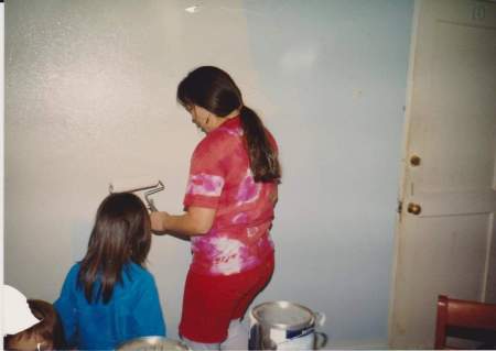 Painting my first apartment with my nephew