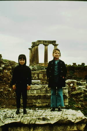 the kids in Corinth, Greece 1972