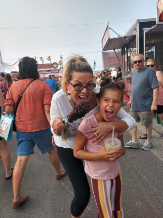 Steele county fair 2021 w/granddaughter