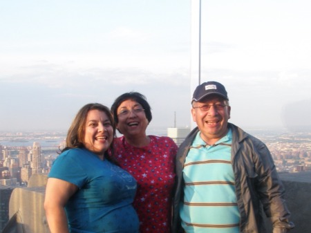 Me & Family in NYC, top of Rockefeller Center