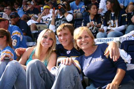 At the Chargers Game!