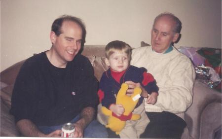 My son Daniel and my father with me in 1997.