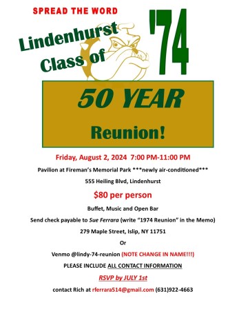 Lindenhurst High School Reunion