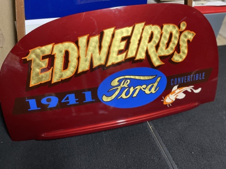 Ed Dubsky's 1941 Ford will be called Edweird's