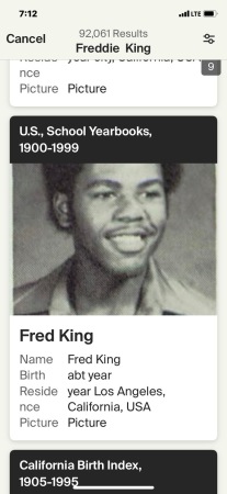 Freddie King's Classmates profile album